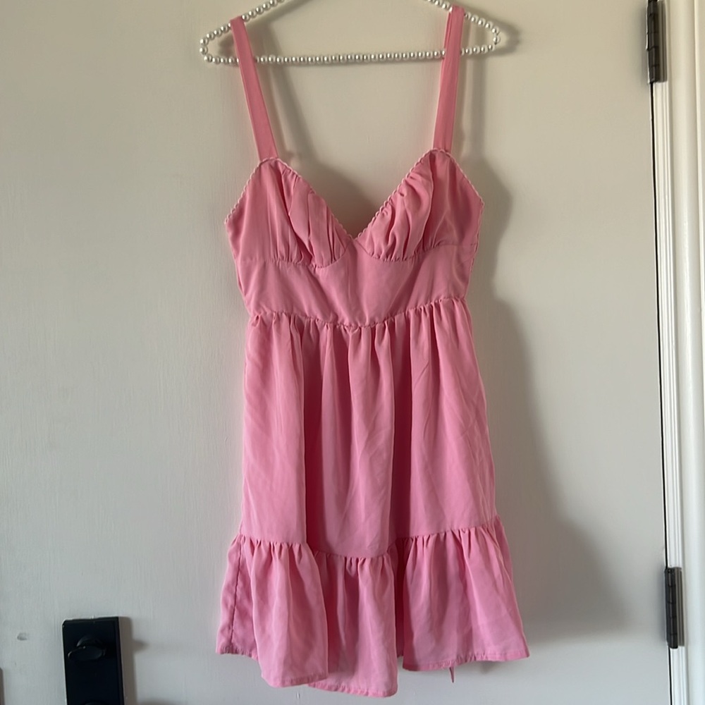 Princess Polly Pink Ruched Ruffled Mini Dress - Picture 5 of 10